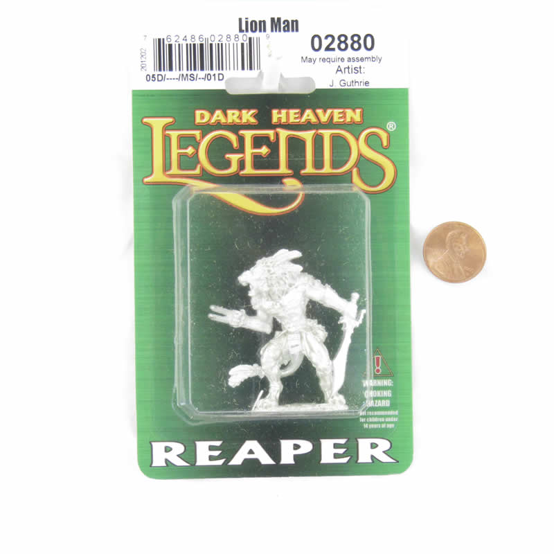 RPR02880 Lion Man Miniature Figurine 25mm Heroic Scale Dark Heaven Legends 2nd Image