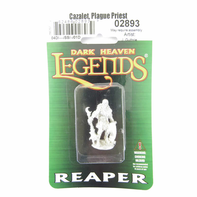 RPR02893 Cazalet Plague Priest Miniature 25mm Heroic Scale Dark Heaven Legends 2nd Image