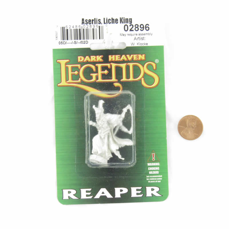 RPR02896 Aserlis Liche King Miniature 25mm Heroic Scale Dark Heaven Legends 2nd Image