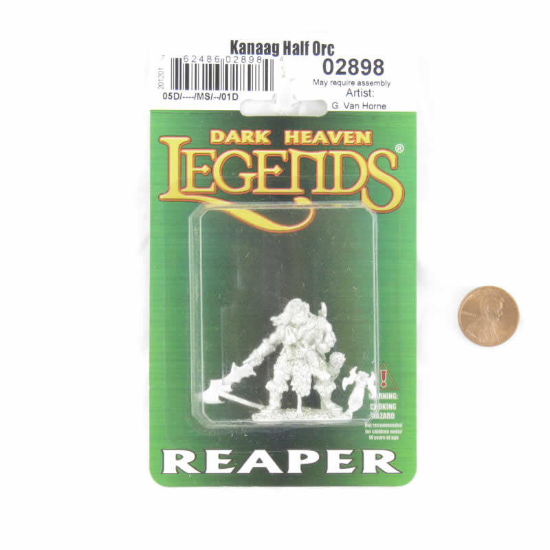 RPR02898 Kanaag Half Orc Miniature 25mm Heroic Scale Dark Heaven Legends 2nd Image