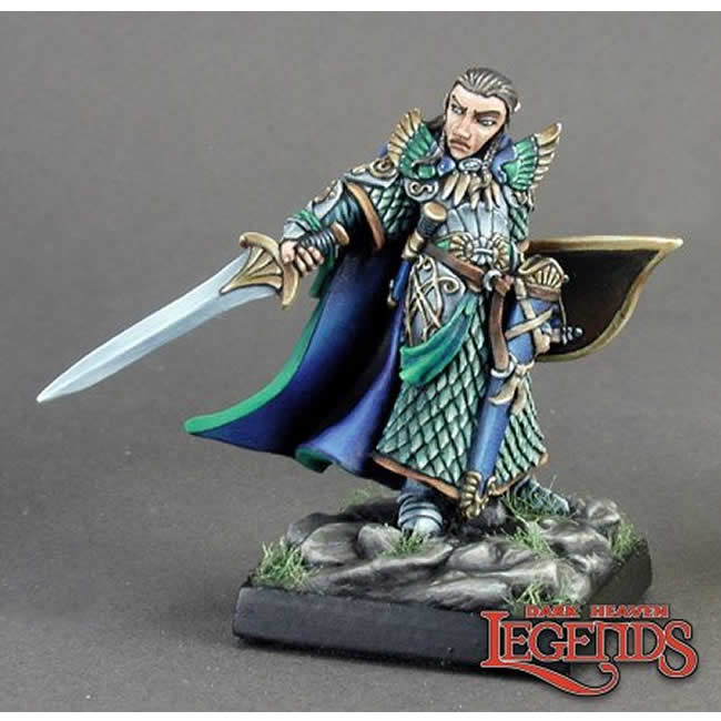 RPR02901 Turanil Elf Paladin Miniature Figure 25mm Heroic Scale Dark Heaven Legends Main Image