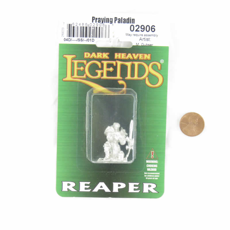 RPR02906 Praying Paladin Miniature Figure 25mm Heroic Scale Dark Heaven Legends 2nd Image