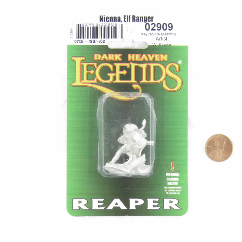 RPR02909 Nienna Elf Ranger Miniature Figure 25mm Heroic Scale Dark Heaven Legends 2nd Image