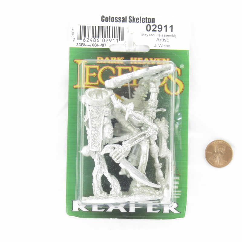 RPR02911 Colossal Skeleton Miniature Figure 25mm Heroic Scale Dark Heaven Legends 2nd Image