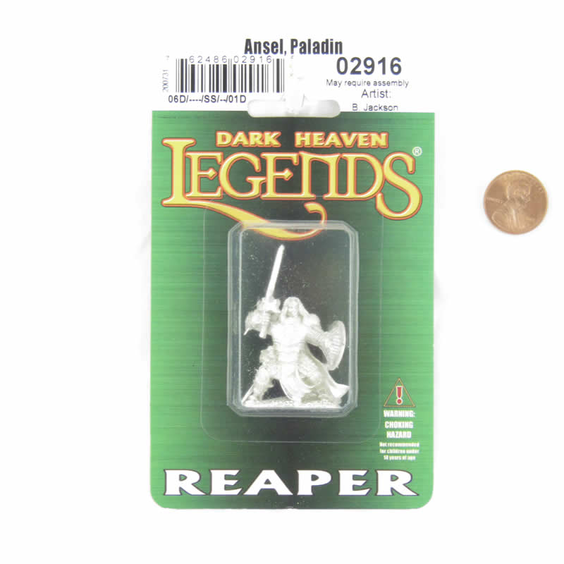 RPR02916 Ansel Paladin Miniature Figure 25mm Heroic Scale Dark Heaven Legends 2nd Image