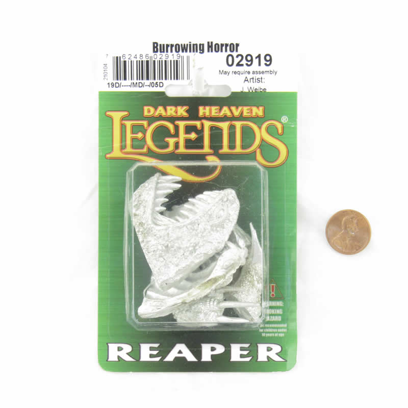 RPR02919 Burrowing Horror Miniature Figure 25mm Heroic Scale Dark Heaven Legends 2nd Image