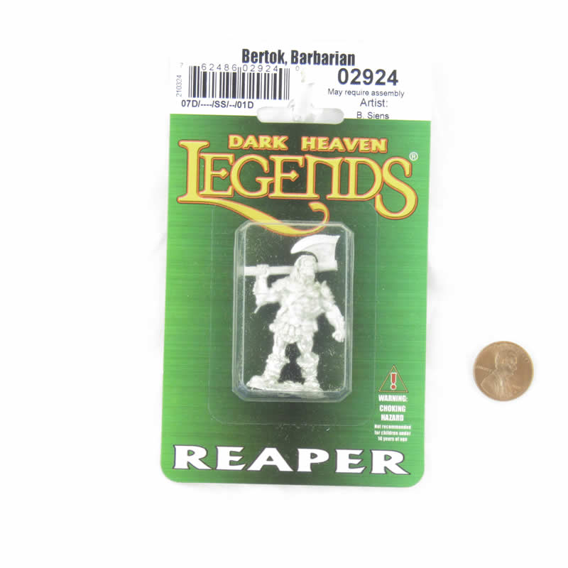 RPR02924 Bertok Barbarian Miniature Figure 25mm Heroic Scale Dark Heaven Legends 2nd Image