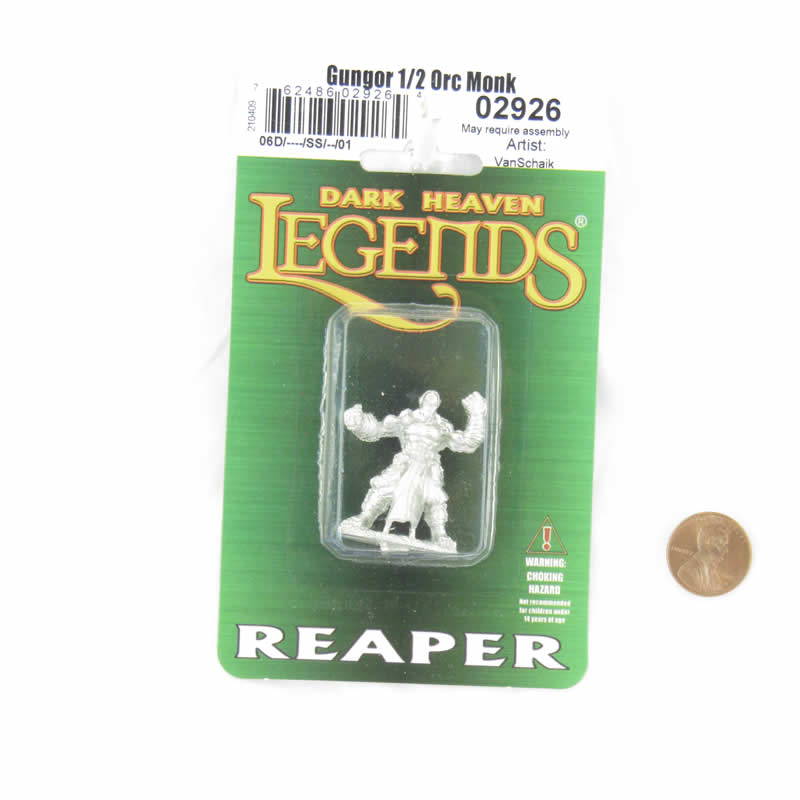 RPR02926 Gungor Half-orc Monk Miniature Figure 25mm Heroic Scale Dark Heaven Legends 2nd Image