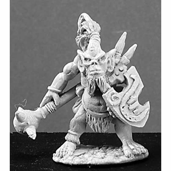 RPR02932 Goblin Barbarian Miniature Figure 25mm Heroic Scale Dark Heaven Legends Main Image