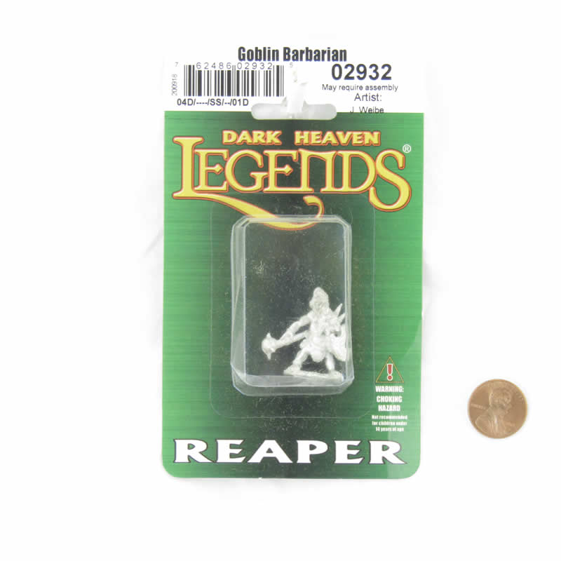 RPR02932 Goblin Barbarian Miniature Figure 25mm Heroic Scale Dark Heaven Legends 2nd Image