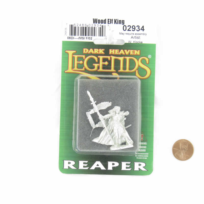 RPR02934 Wood Elf King Miniature Figure 25mm Heroic Scale Dark Heaven Legends 2nd Image