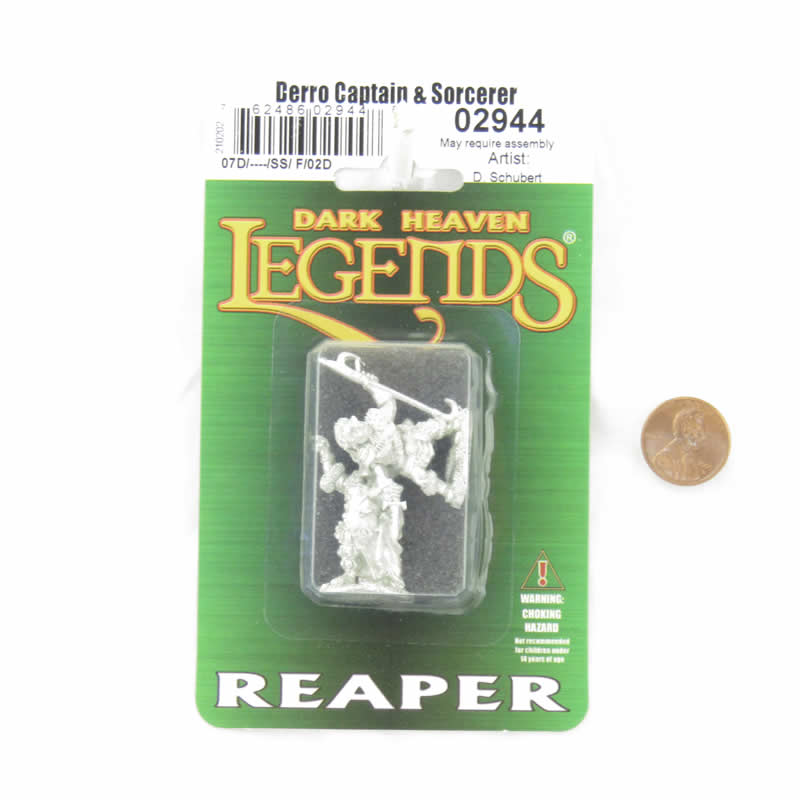 RPR02944 Derro Captain and Sorcerer Miniature Figure 25mm Heroic Scale Dark Heaven Legends 2nd Image
