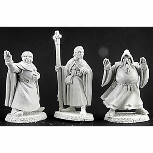 RPR02950 Townsfolk VII Clergy (3) Miniature 25mm Heroic Scale Main Image