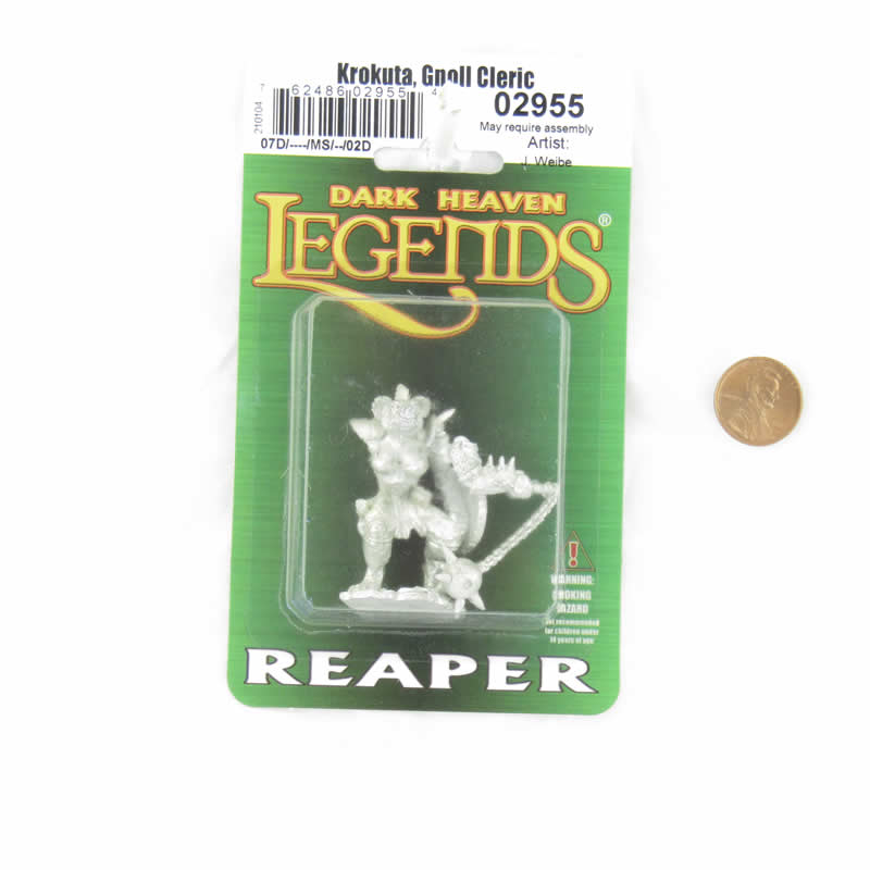 RPR02955 Krokuta Gnoll Cleric Miniature Figure 25mm Heroic Scale Dark Heaven Legends 2nd Image