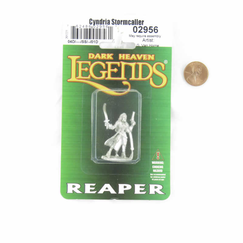 RPR02956 Cyndria Stormcaller Miniature Figure 25mm Heroic Scale Dark Heaven Legends 2nd Image