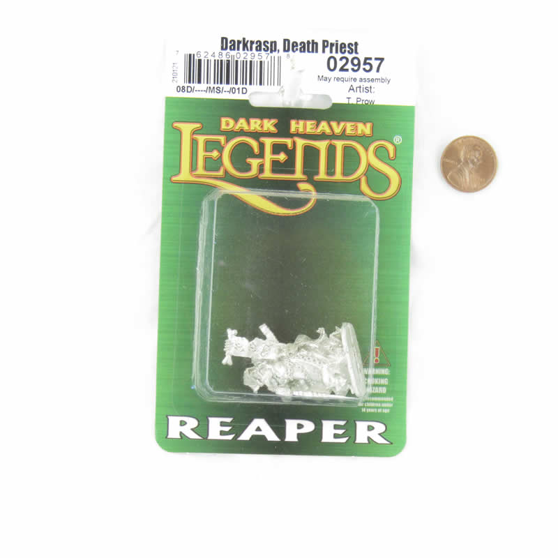 RPR02957 Darkrasp Death Priest Miniature Figure 25mm Heroic Scale Dark Heaven Legends 2nd Image