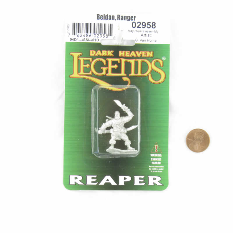 RPR02958 Beldan Ranger Miniature Figure 25mm Heroic Scale Dark Heaven Legends 2nd Image
