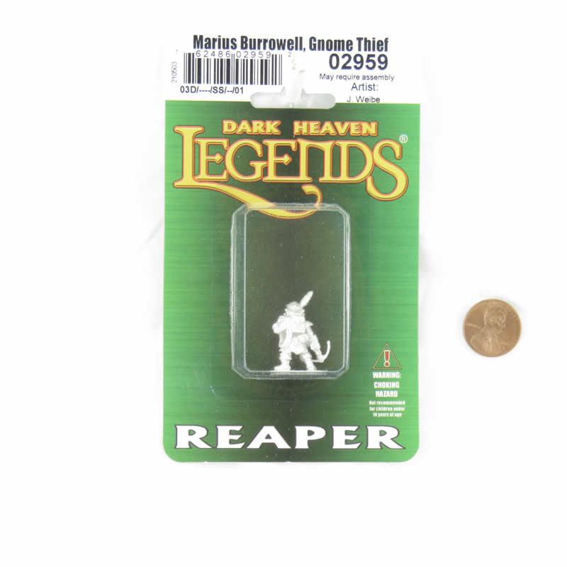 RPR02959 Marius Burrowell Gnome Thief Miniature Figure 25mm Heroic Scale Dark Heaven Legends 2nd Image
