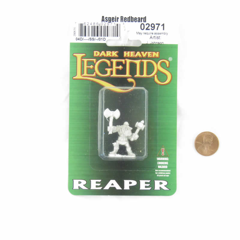 RPR02971 Asgeir Redbeard Miniature Figure 25mm Heroic Scale Dark Heaven Legends 2nd Image