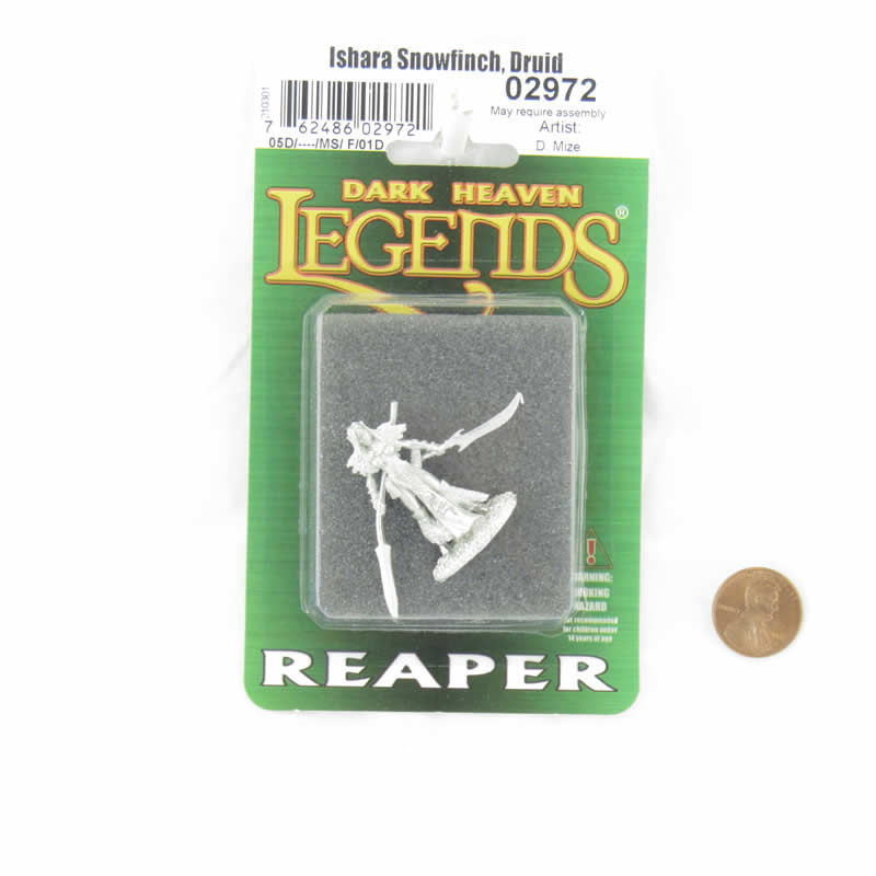 RPR02972 Ishara Snowfinch Druid Miniature Figure 25mm Heroic Scale Dark Heaven Legends 2nd Image