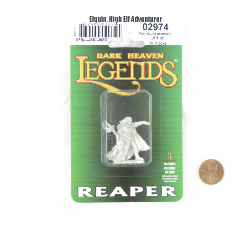 RPR02974 Elquin High Elf Adventurer Miniature Figure 25mm Heroic Scale Dark Heaven Legends 2nd Image