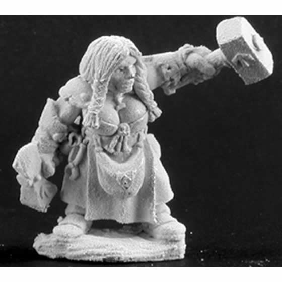 RPR02978 Magda Mintsilver Female Dwarf Miniature Figure 25mm Heroic Scale Dark Heaven Legends Main Image