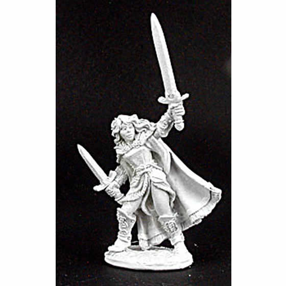 RPR02979 Aisha Female Warrior Miniature Figure 25mm Heroic Scale Dark Heaven Legends Main Image