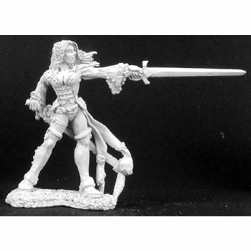RPR02981 Lonnia Female Duelist Miniature 25mm Heroic Scale Dark Heaven Legends Main Image