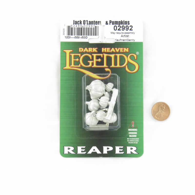 RPR02992 Jack O Lanterns and Pumpkins Miniature Figurine 25mm Heroic Scale Dark Heaven Legends 2nd Image