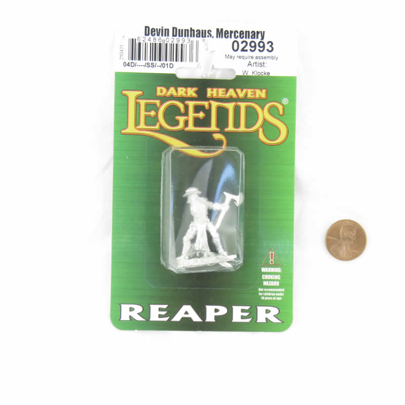 RPR02993 Devin Dunhaus Mercenary Miniature Figure 25mm Heroic Scale Dark Heaven Legends 2nd Image