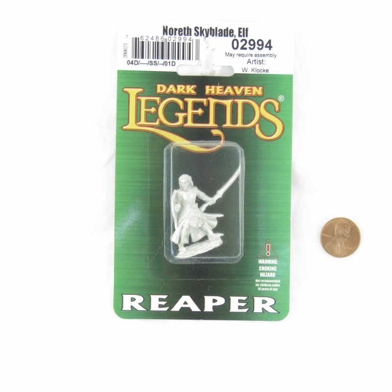 RPR02994 Noreth Skyblade Elf Miniature Figure 25mm Heroic Scale Dark Heaven Legends 2nd Image