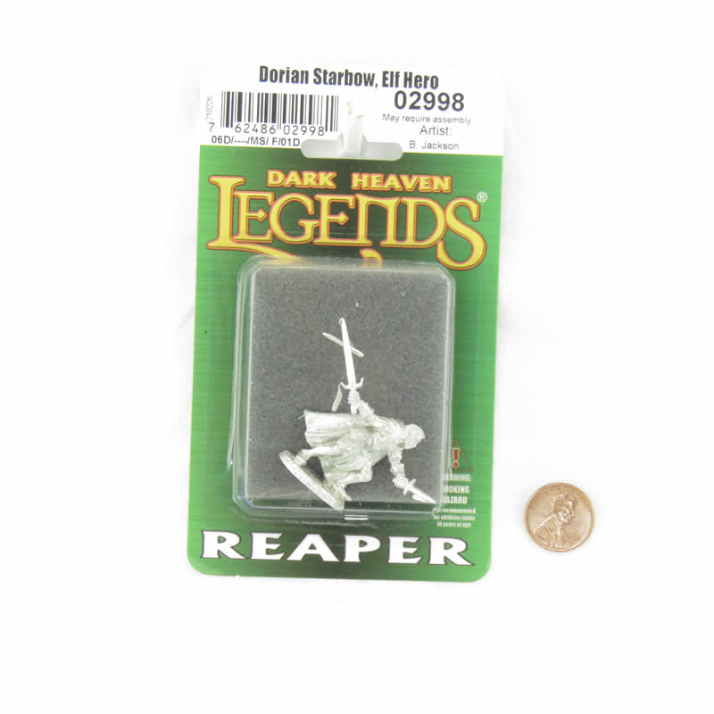 RPR02998 Dorian Starbow Elf Hero Miniature Figure 25mm Heroic Scale Dark Heaven Legends 2nd Image