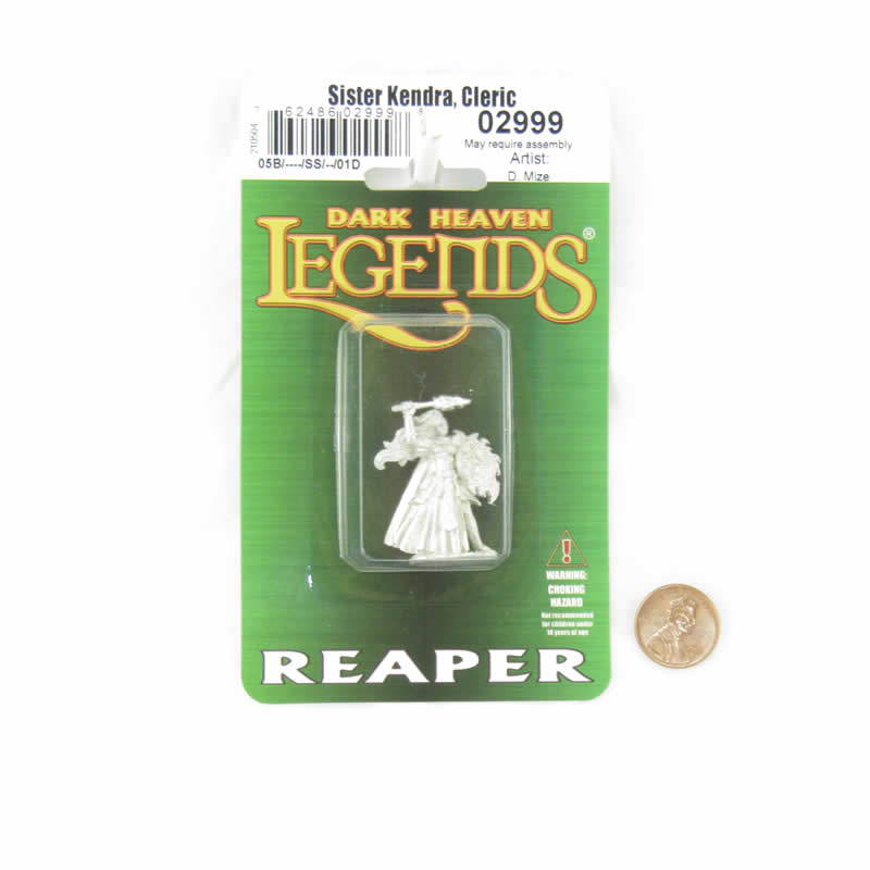RPR02999 Sister Kendra Cleric Miniature Figure 25mm Heroic Scale Dark Heaven Legends 2nd Image