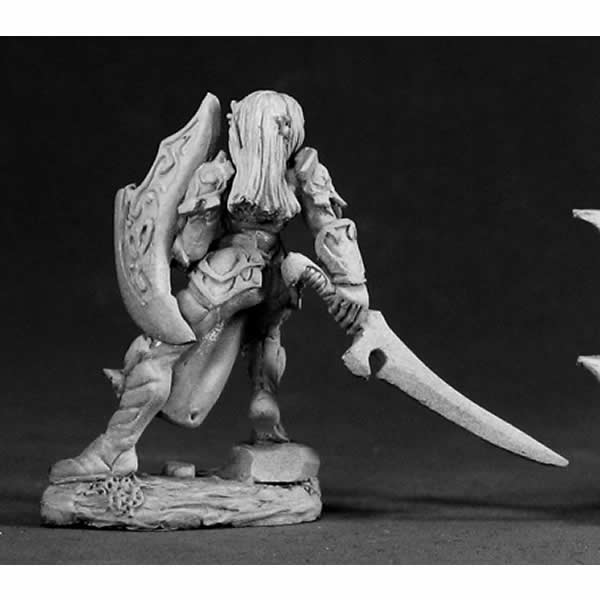 RPR03004 Dorva Female Dark Elf Miniature 25mm Heroic Scale 3rd Image