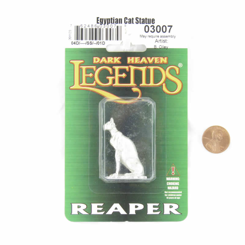 RPR03007 Egyption Cat Statue Miniature 25mm Heroic Scale Dark Heaven Legends 2nd Image