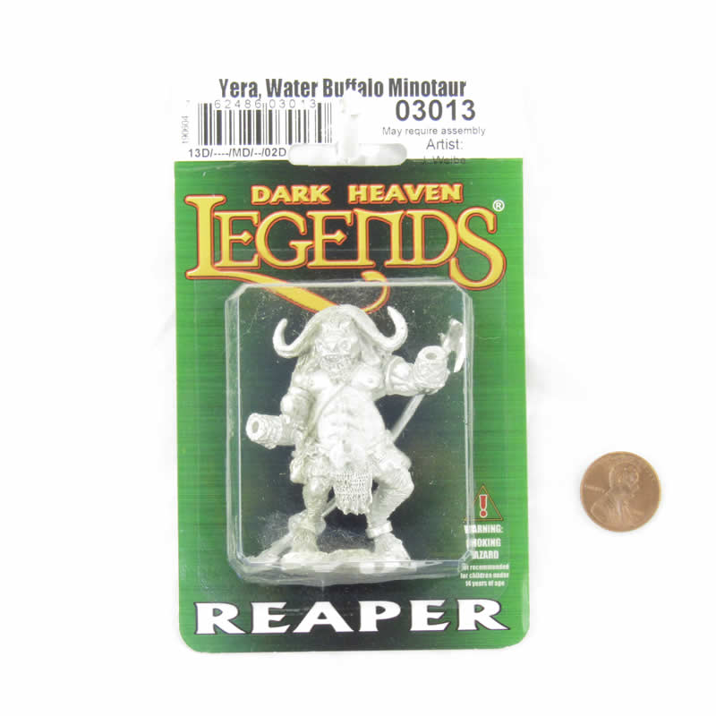 RPR03013 Yera Water Buffalo Minotaur Miniature Figure 25mm Heroic Scale Dark Heaven Legends Reaper Miniatures 2nd Image