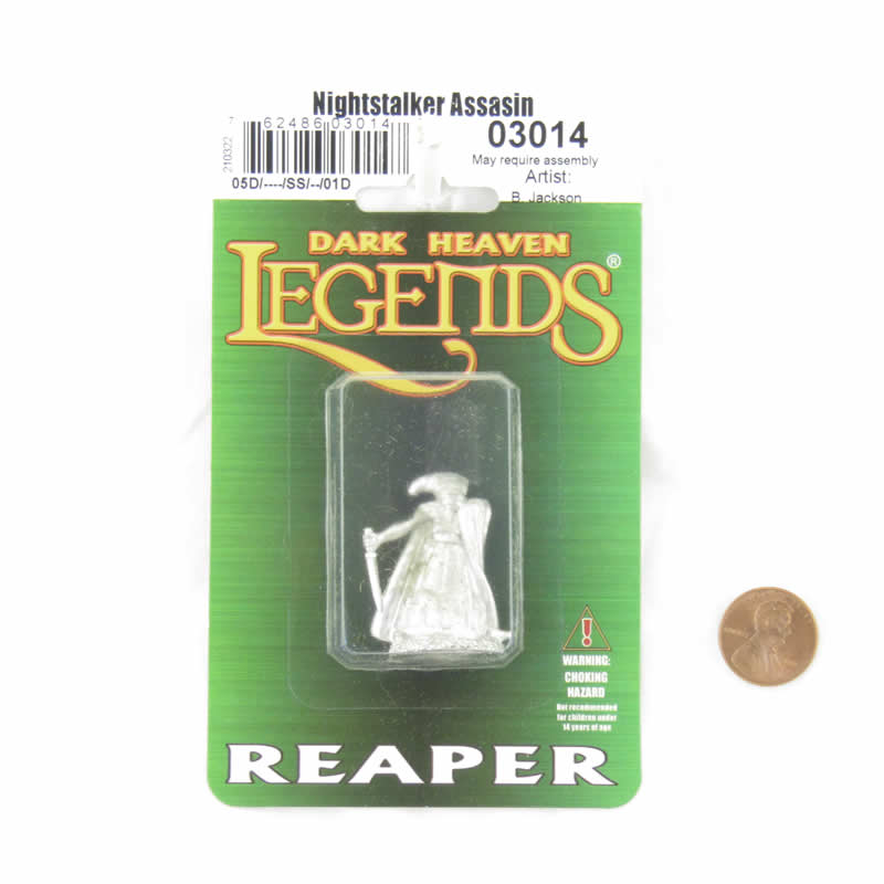 RPR03014 Nightstalker Assasin Miniature Figure 25mm Heroic Scale Dark Heaven Legends Reaper Miniatures 2nd Image