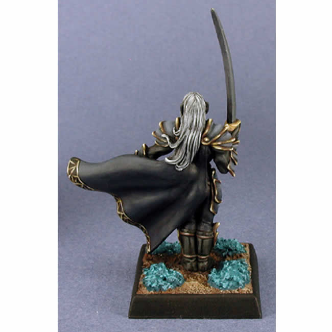 RPR03016 Toreth Male Dark Elf Miniature Figure 25mm Heroic Scale Dark Heaven Legends Reaper Miniatures 4th Image