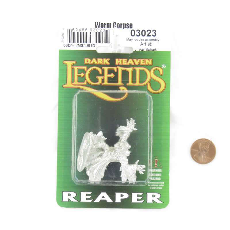 RPR03023 Worm Corpse Miniature Figure 25mm Heroic Scale Dark Heaven Legends Reaper Miniatures 2nd Image