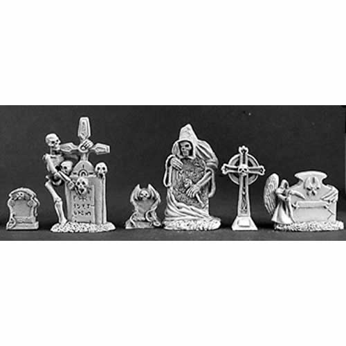 RPR03122 Tombstones Miniature 25mm Heroic Scale Dark Heaven Main Image