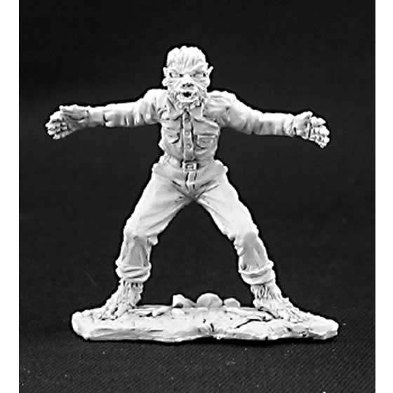 RPR03250 Wolfman Monster Miniature Figurine 25mm Heroic Scale Dark Heaven Legends Main Image