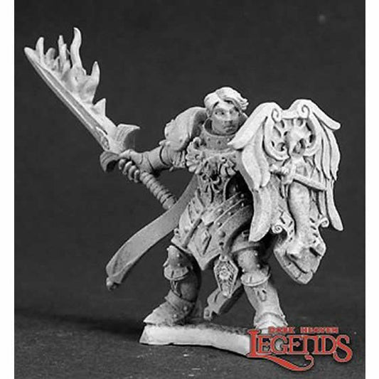 RPR03292 Almaran The Gold Paladin Miniature 25mm Heroic Scale Dark Heaven Main Image