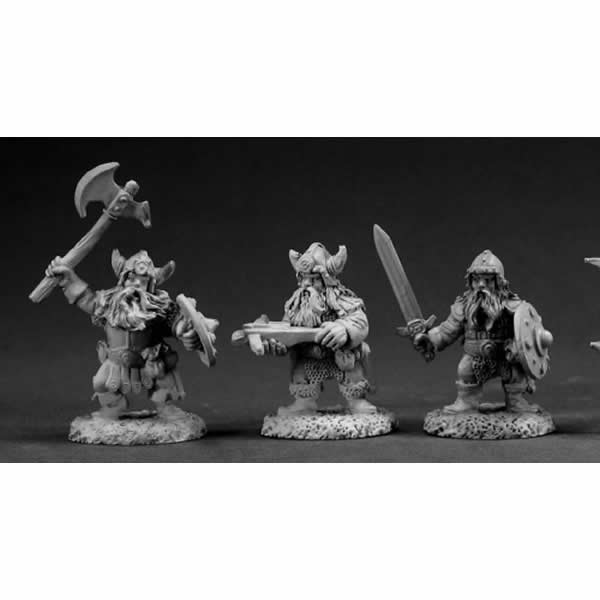 RPR03351 Classics Dwarf Warriors Miniature 25mm Heroic Scale Main Image