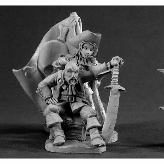 RPR03353 Pirate King and Queen Miniature 25mm Heroic Scale Main Image