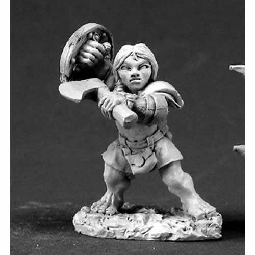 RPR03363 Dannin Deepaxe Female Dwarf Miniature 25mm Heroic Scale Main Image