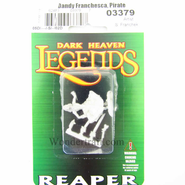 RPR03379 Dandy Franchesca Female Pirate Miniature 25mm Heroic Scale Dark Heaven Legends Reaper Miniatures 2nd Image