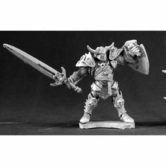 RPR03380 Rovag Irongrave Knight Miniature 25mm Heroic Scale Dark Heaven Legends Reaper Miniatures Main Image