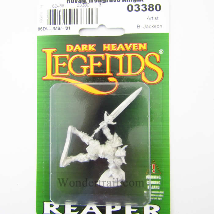 RPR03380 Rovag Irongrave Knight Miniature 25mm Heroic Scale Dark Heaven Legends Reaper Miniatures 2nd Image