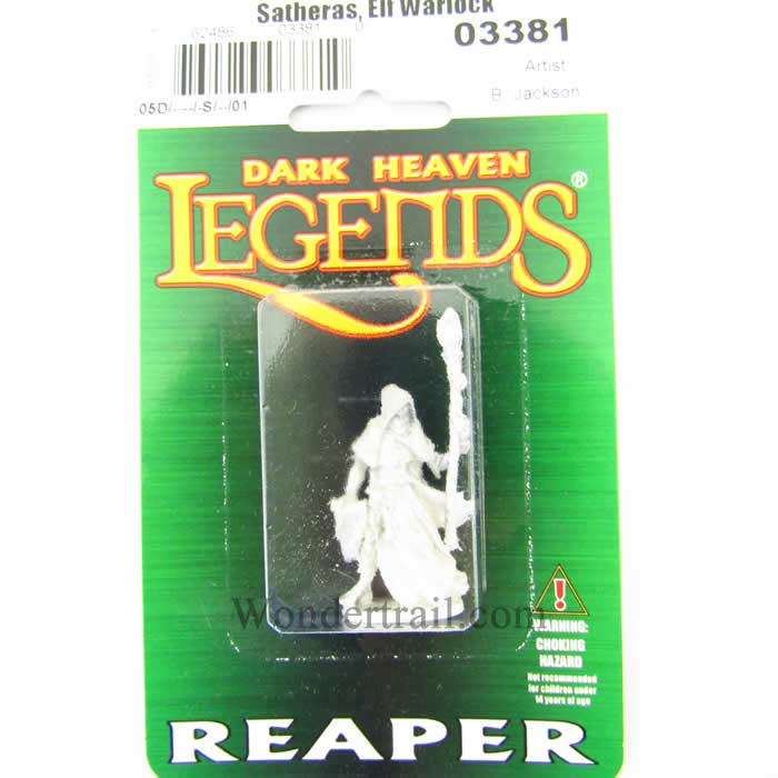 RPR03381 Satheras Elf Warlock Miniature 25mm Heroic Scale Dark Heaven 2nd Image