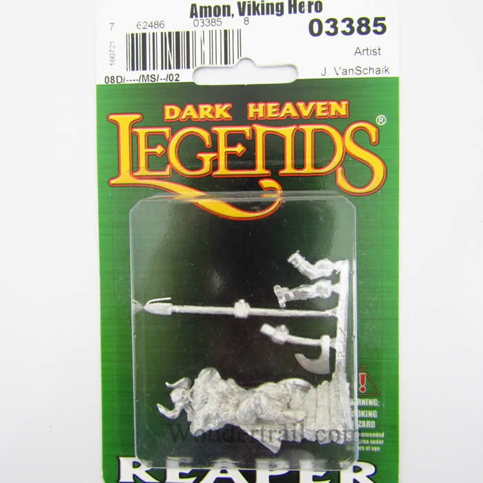 RPR03385 Amon Viking Warrior Miniature 25mm Heroic Scale Dark Heaven Legends Reaper Miniatures 2nd Image